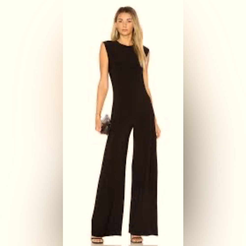 Norma Kamala Kulture Solid Black Jumpsuit Excellent Condition